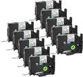 GREENCYCLE 10-Pack Compatible TZe-211 6mm Label Tape - Durable Office