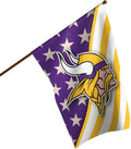 40 in x 28 in Double Sided Team Logo Vertical Flag - Bold Team Colors