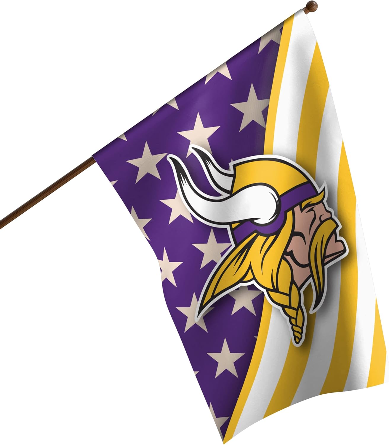 FOCO NFL Double Sided Team Logo Vertical Flag - 40 in x 28 in