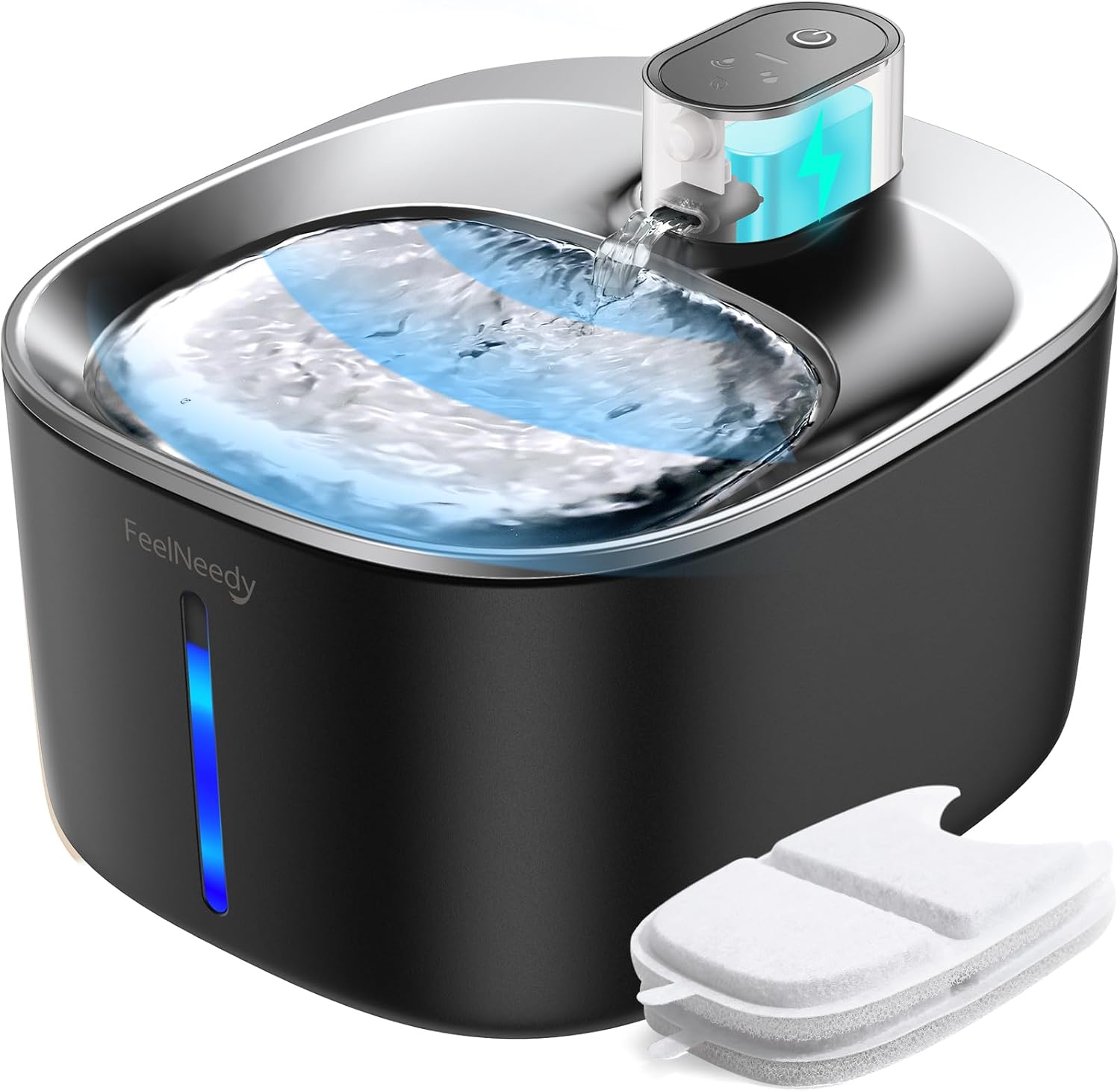 Wireless Cat Water Fountain for Cats and Dogs with Motion Sensor