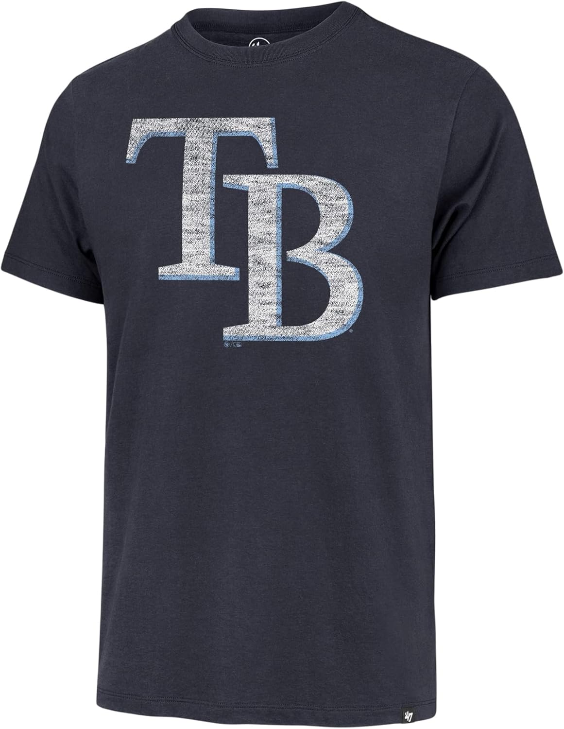 Tampa Bay Rays Distressed Imprint Logo Short Sleeve T-Shirt