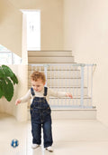 29-46in Baby and Pet Safety Gate 30in Tall Walk-Thru - Gray