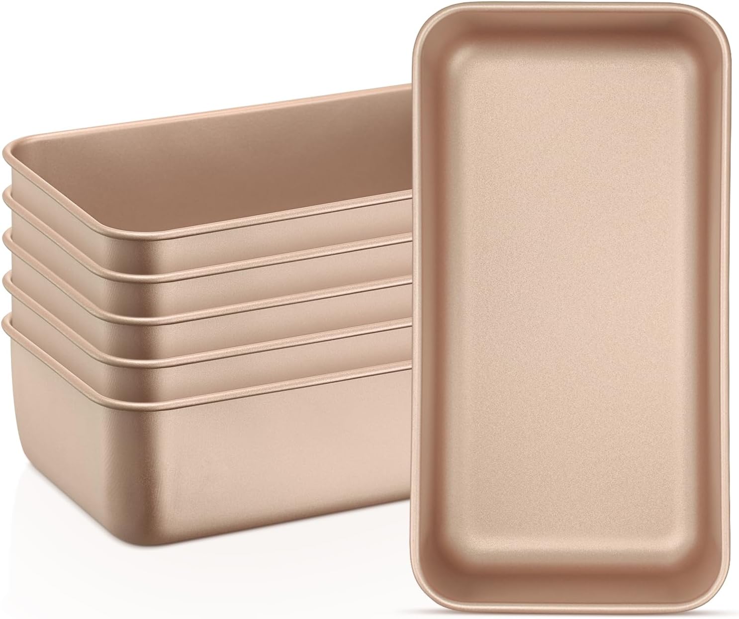 Leonyo 6 Pack Nonstick Loaf Pans for Baking Bread and More