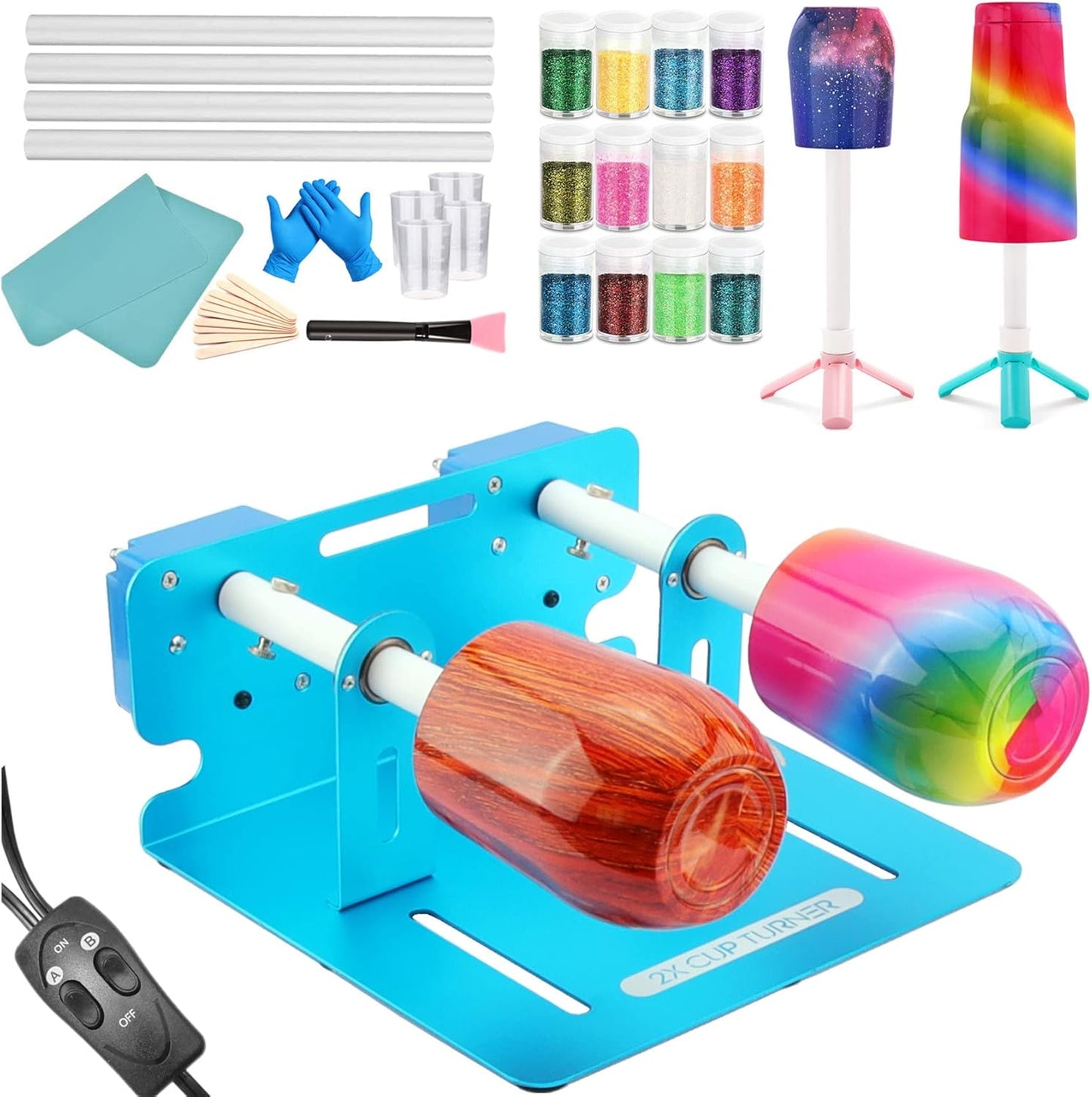 Multi Cup Turner for Tumblers - Perfect for Crafting Unique Cups