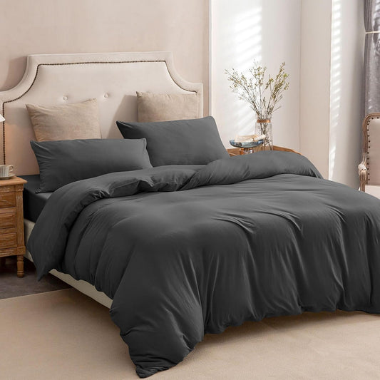 PURE ERA Jersey Knit Duvet Cover Set for Ultimate Comfort