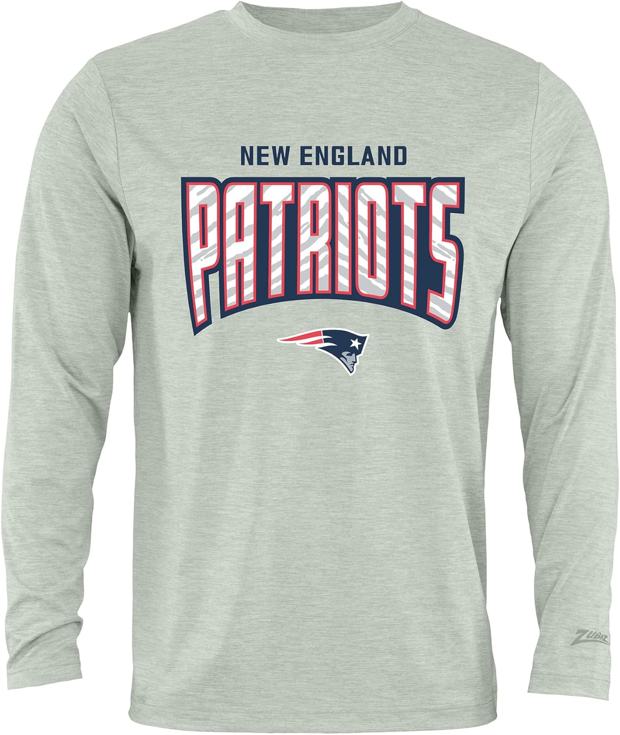 Zubaz NFL Men's Long Sleeve Team Graphic T-Shirt for Fans