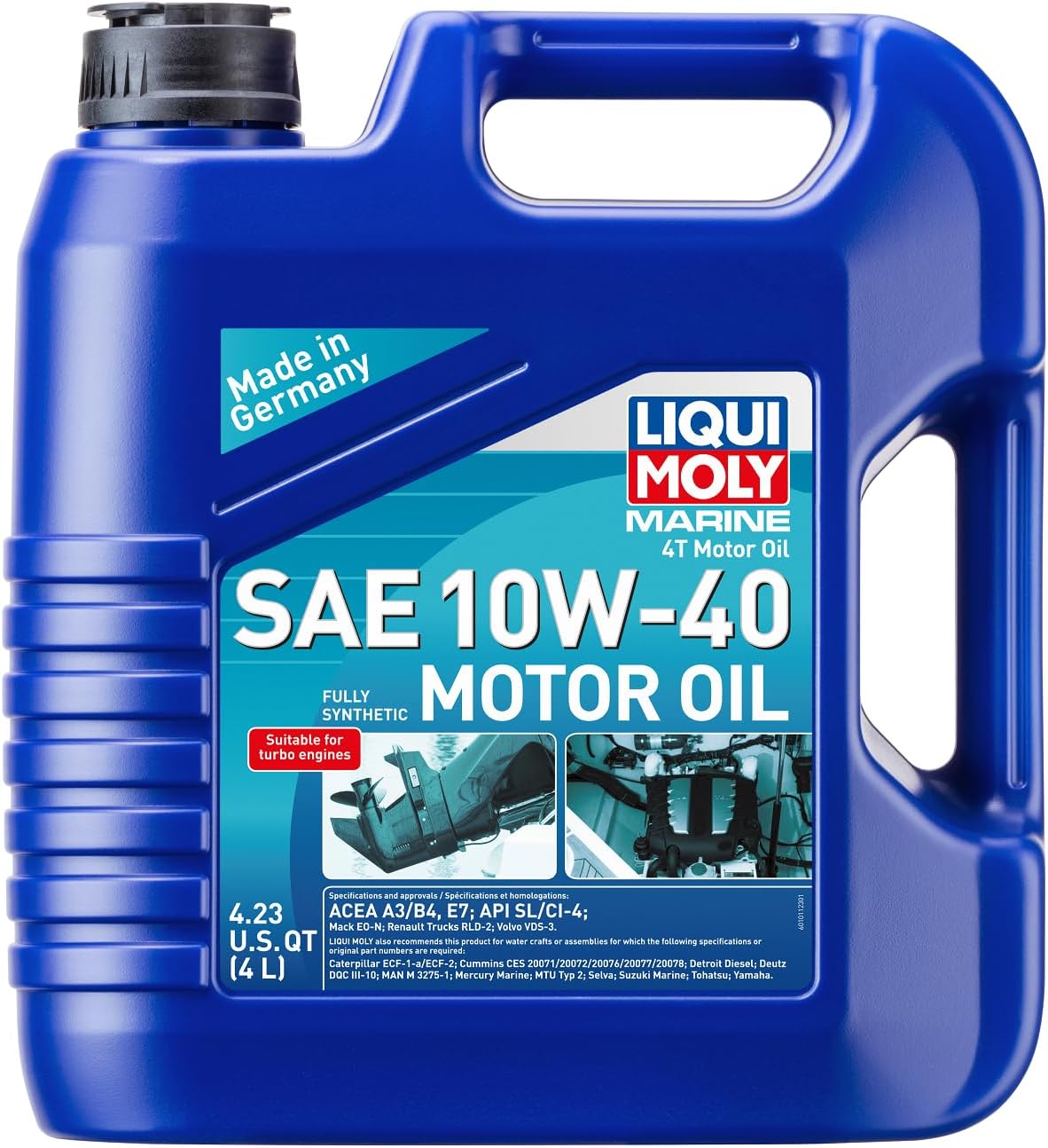 LIQUI MOLY Marine 4T Motor Oil SAE 10W-40 for Optimal Performance