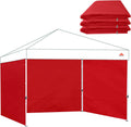 Canopy Tent Gazebo Sidewalls 3 Pack for 10x10 Pop Up Canopy - Red