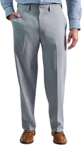 Haggar Men's Premium Comfort Classic Fit Flat Front Dress Pant moving
