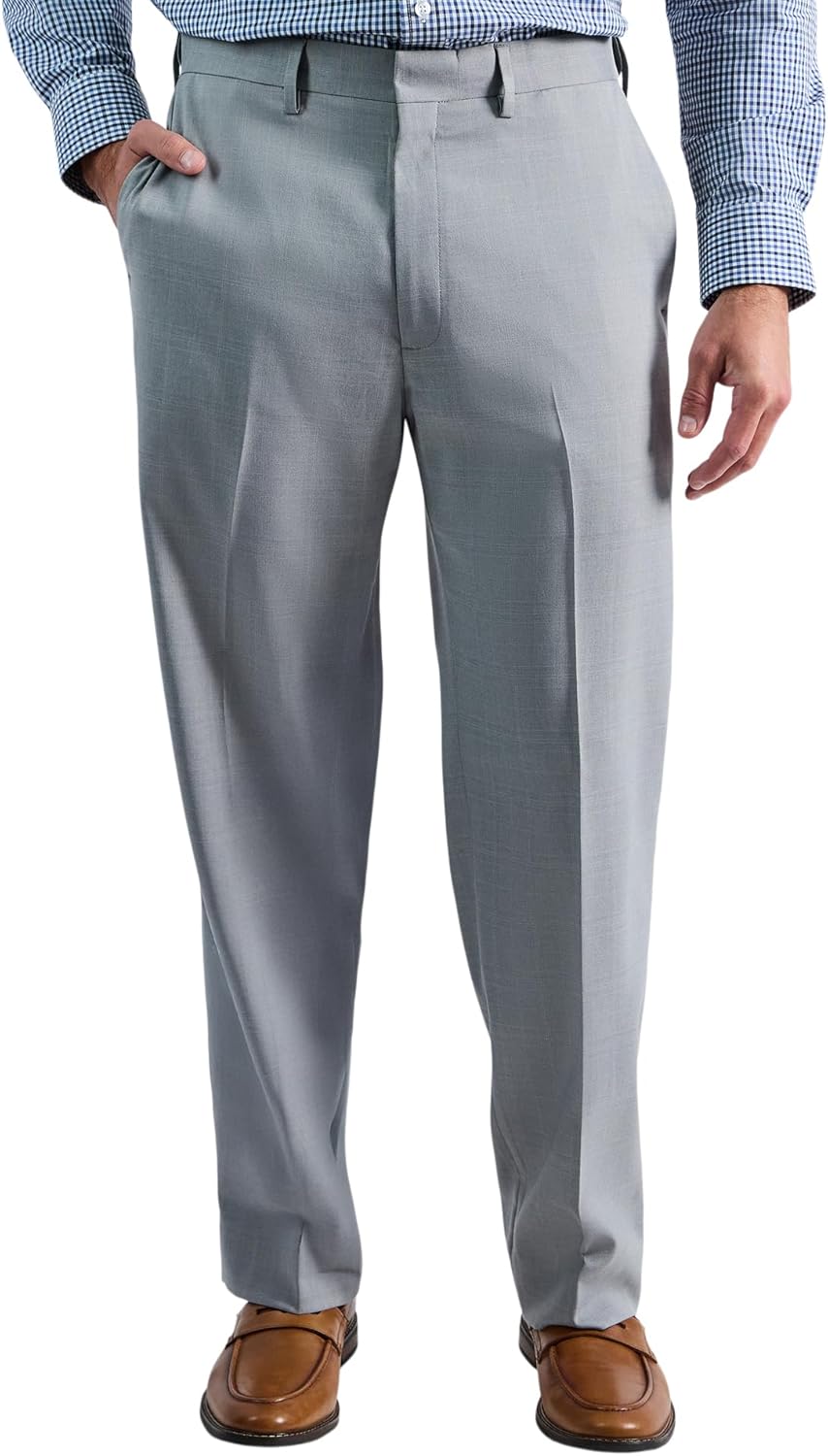 Haggar Men's Premium Comfort Classic Fit Flat Front Dress Pant