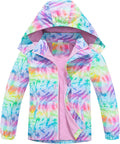 MGEOY Boys Girls Rain Jackets Lightweight Waterproof Hooded Raincoats