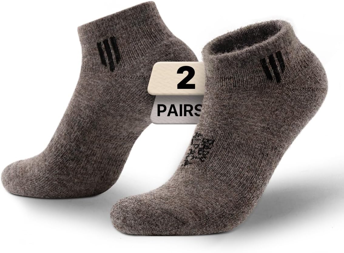 Alpaca Wool Ankle Socks for Hiking and Outdoor Comfort