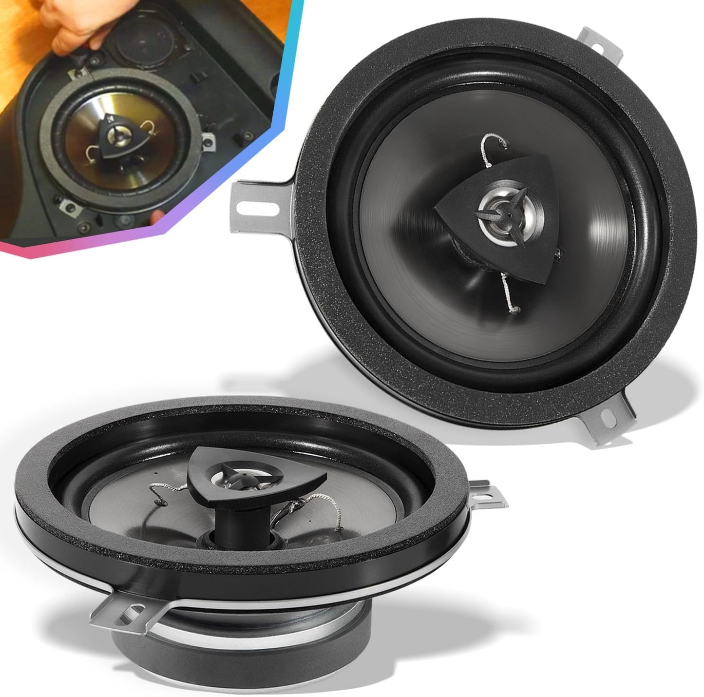 2 Pack Replacement Speakers for 2007-2018 Jeep Wrangler JK JKU
