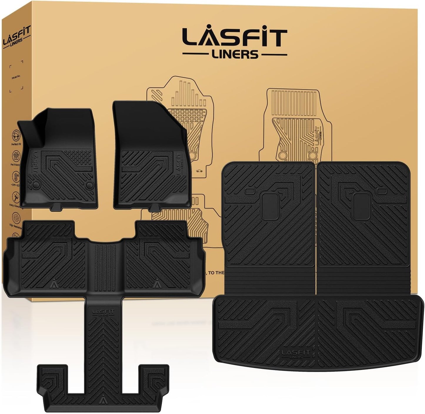 Custom Fit Floor Mats for GMC Acadia 2017-2023 - All Weather