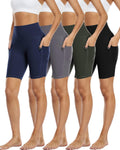 4 Pack Biker Shorts with Pockets for Women High Waist - Great Value