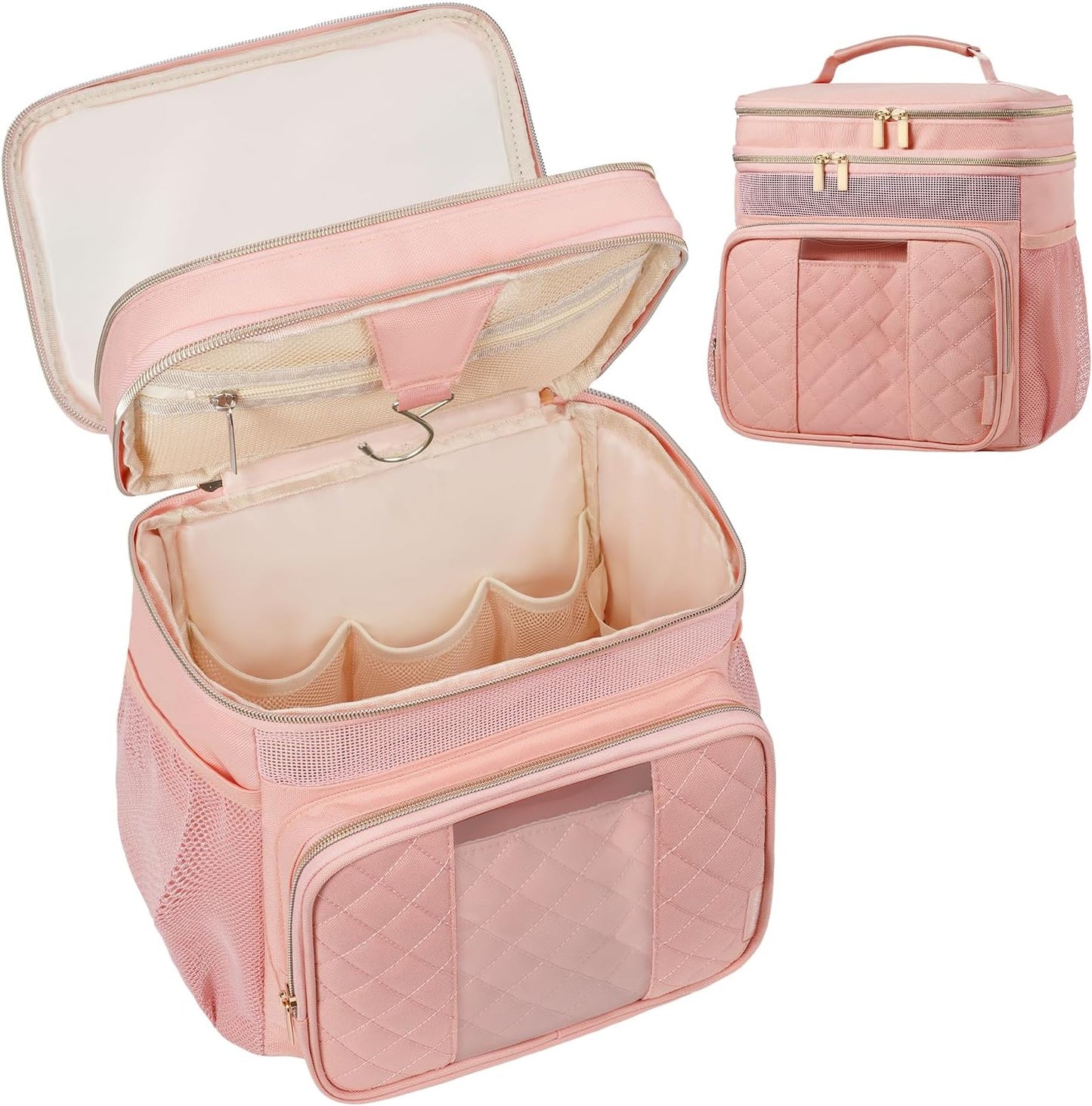 WOOMADA Large Hanging Toiletry Bag - Pink