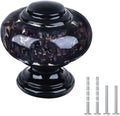 20 Pack Black Dresser Knobs 1-3/8 in Crystal Cabinet Hardware