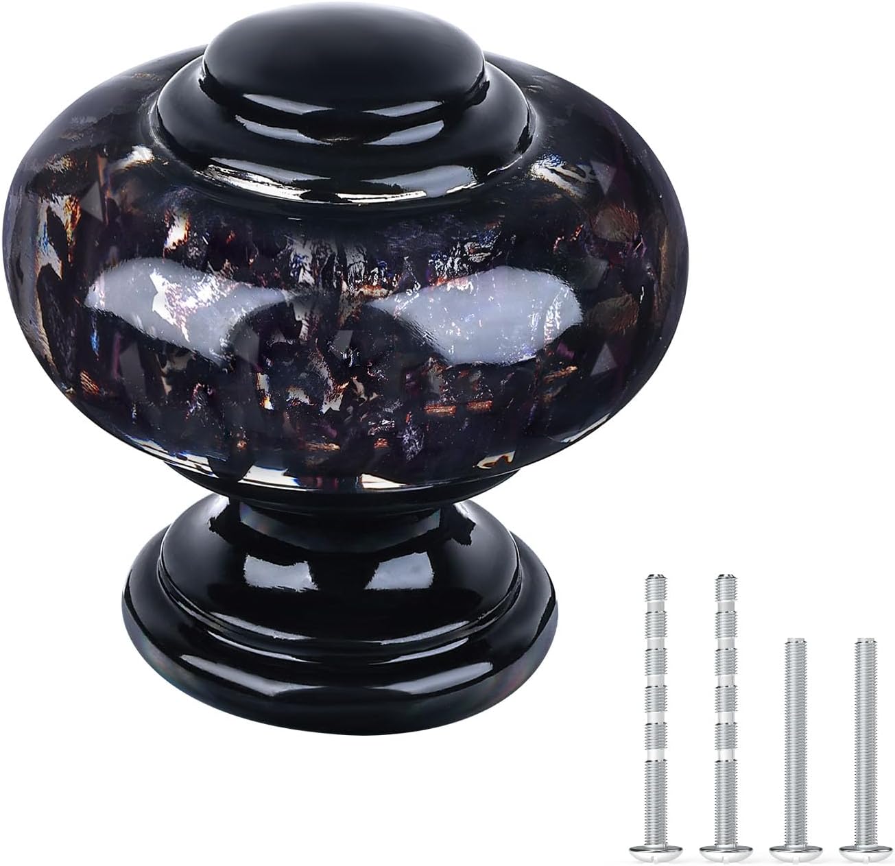 Elegant 30 Pack Black Dresser Knobs for Kitchen Cabinets