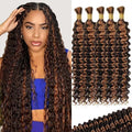 12A P4/30 Dark Light Brown Braiding Hair for Bohemian Styles