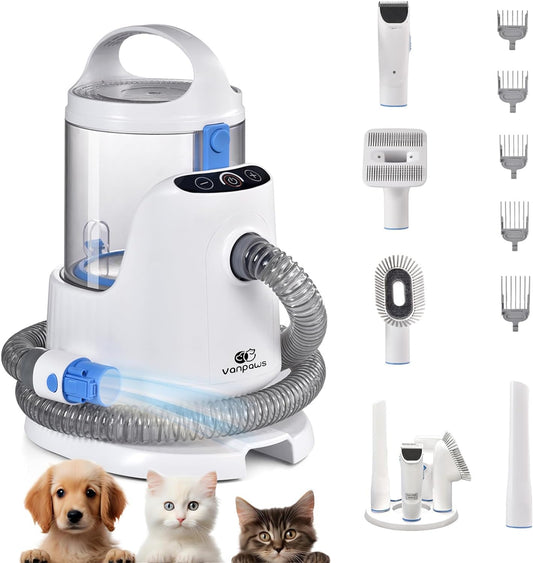 VanPaws Pet Grooming Vacuum Kit - Powerful 13000PA Suction