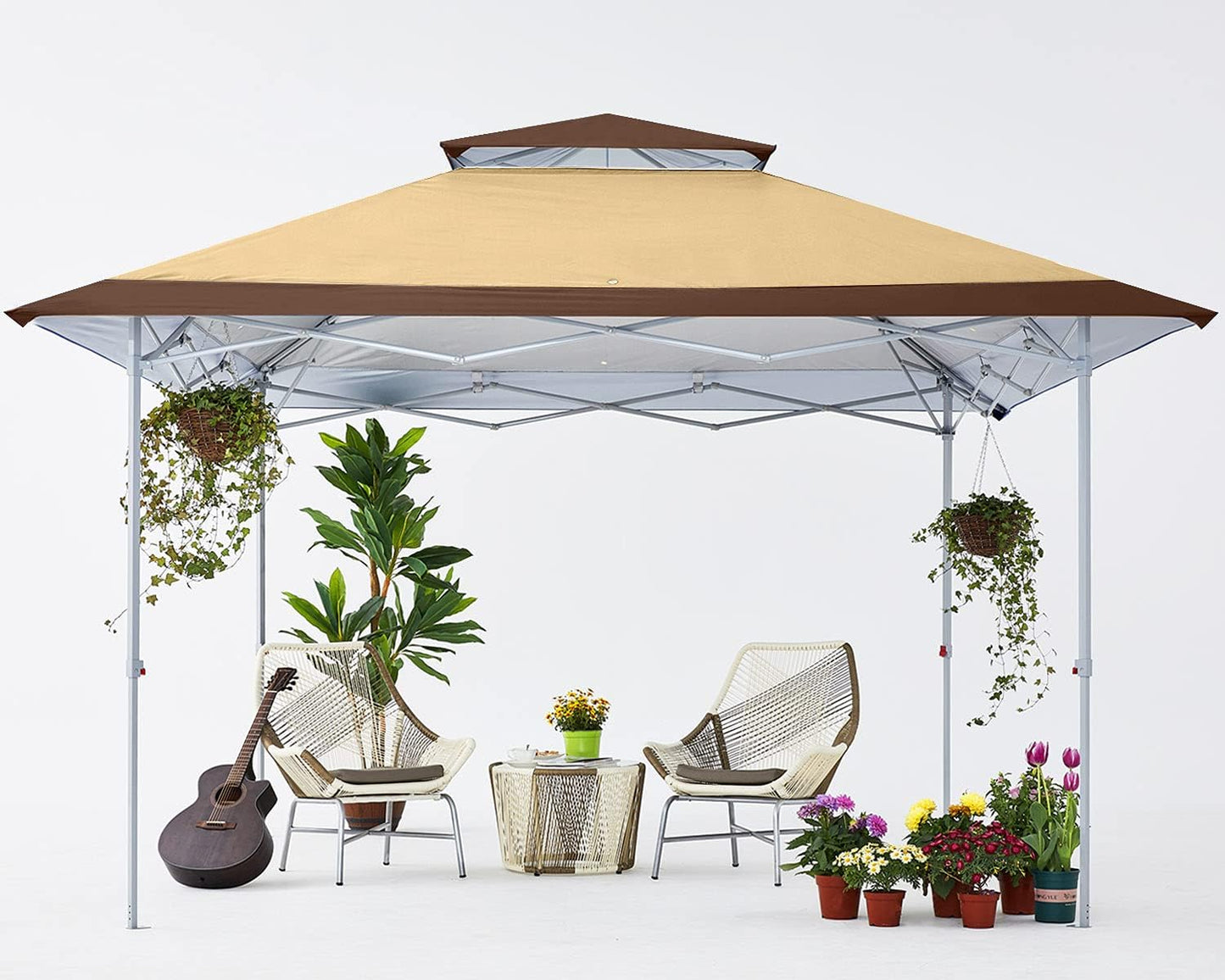 COOSHADE 13x13Ft Instant Pop Up Canopy - 169 Sq Ft Sun Protection