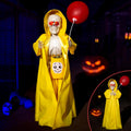 Halloween Animatronic Skeleton with Candy Bag - 3FT Sound-Activated