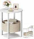 Vagusicc Side Table Set of 2 Half Round End Tables - Small Accent