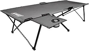 Coleman Pack-Away Camping Cot with Side Table for Comfort