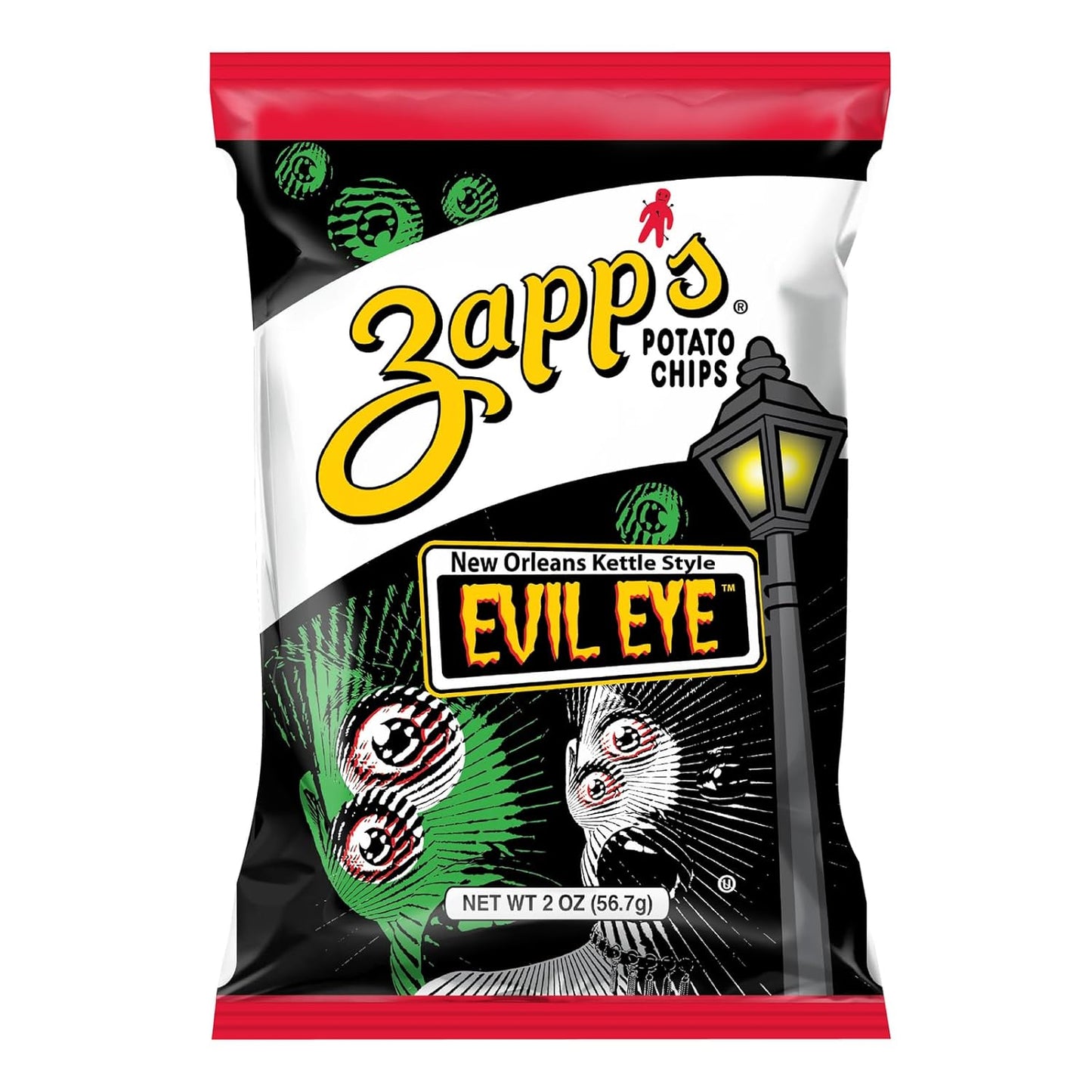 Zapps New Orleans Kettle-Style Potato Chips Evil Eye Flavor