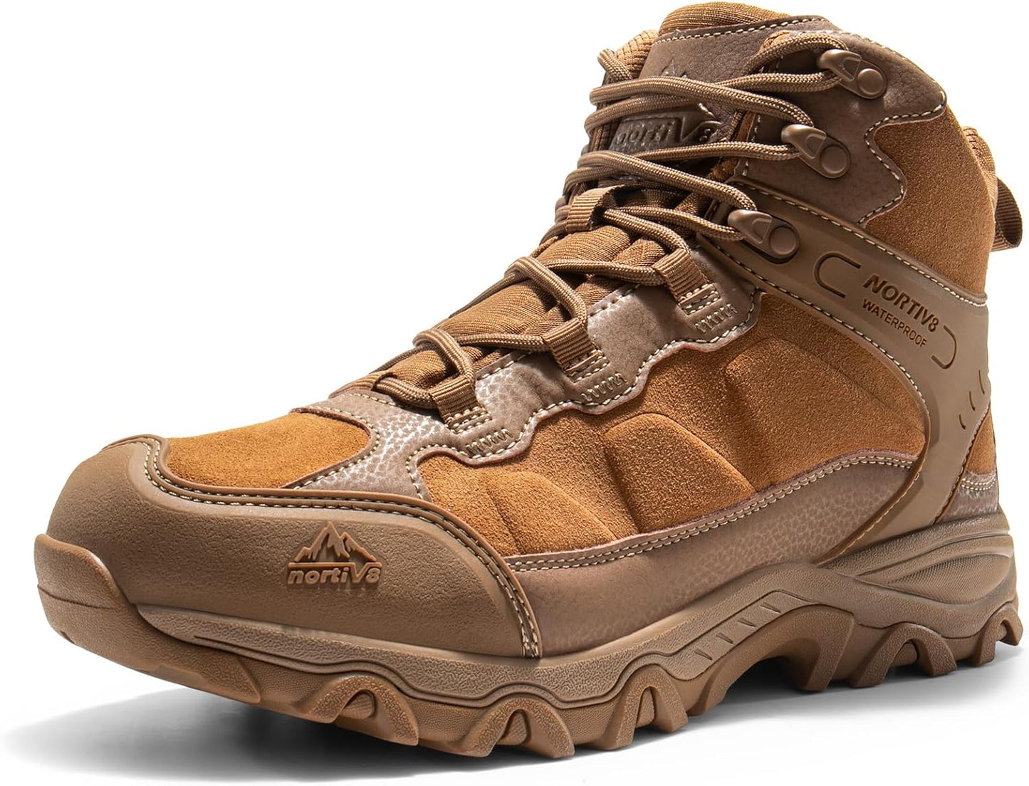 NORTIV 8 Men's Waterproof Hiking Boots for Outdoor Adventures