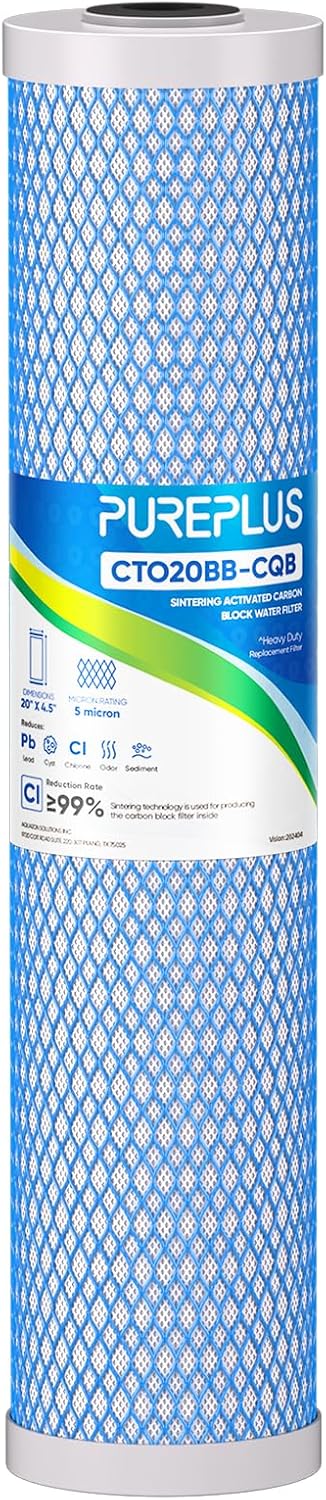 PUREPLUS 5 Micron 20in x 4.5in Whole House Water Filter