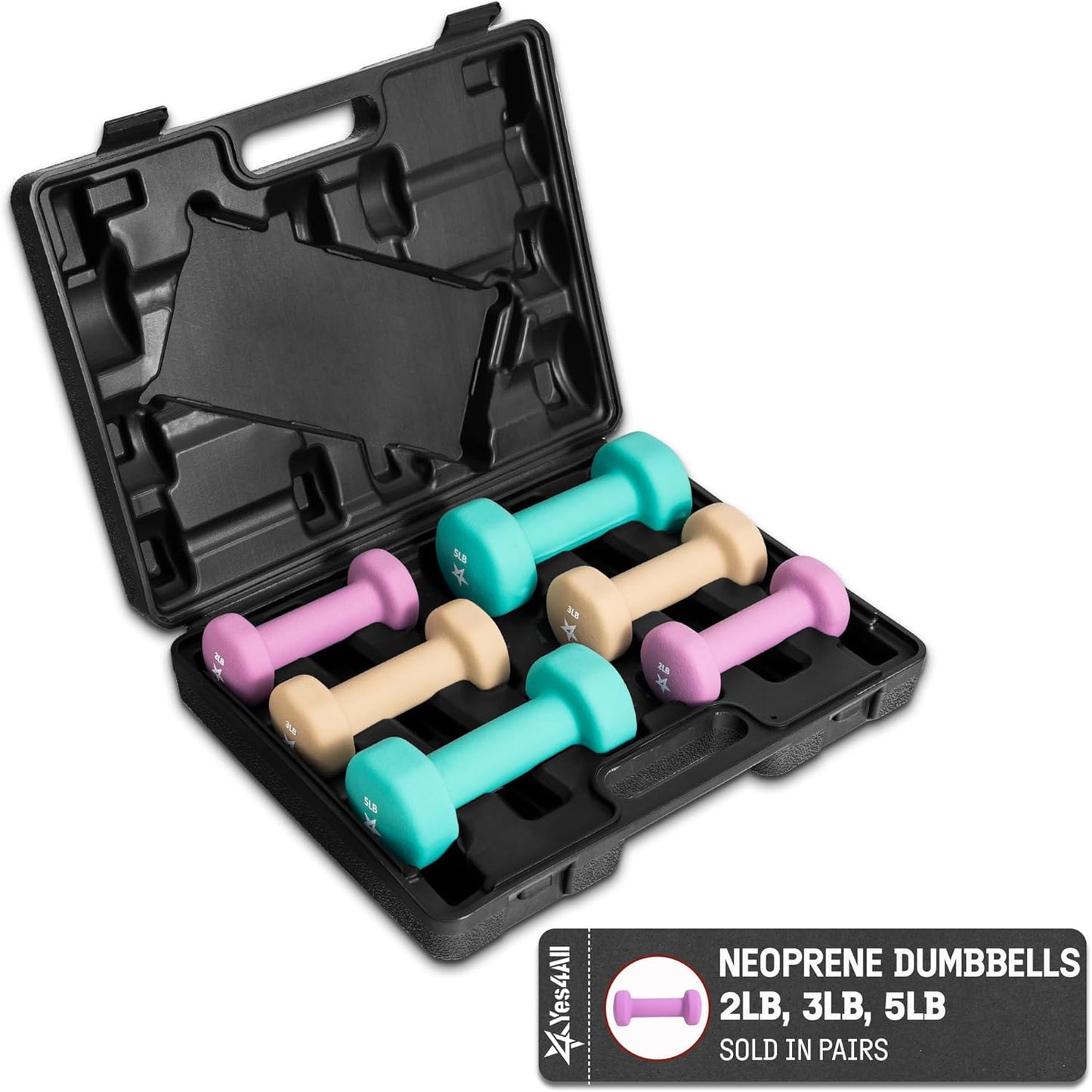 Yes4All Neoprene Coated Dumbbell Hand Weight Sets Review