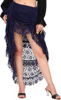 Steampunk Victorian Cosplay High-Low Show Girl Skirt - Versatile