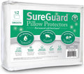 Euro Size Pillow Protectors Set of 2 - 100% Waterproof Cotton Covers