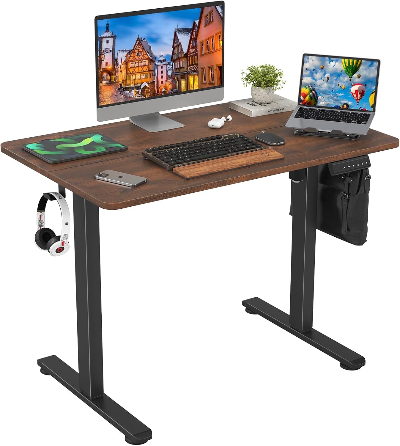 STARY Electric Standing Desk Adjustable Height for Home Office