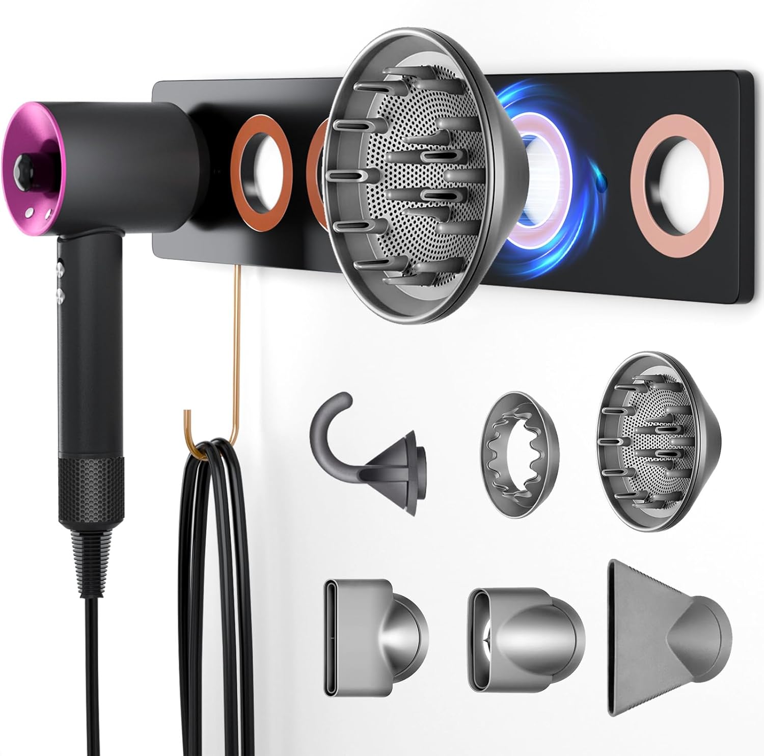 Dyson Supersonic Hair Dryer Holder: Easy Mount, Secure Storage