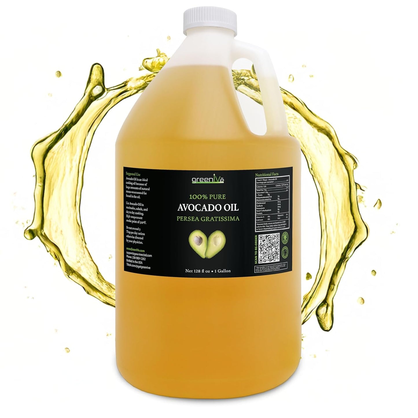 GreenIVe Avocado Oil 100% Pure Natural for Cooking and More