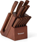 Hampton Forge Raintree Copper 13 Piece Block Set - Rustic Titanium