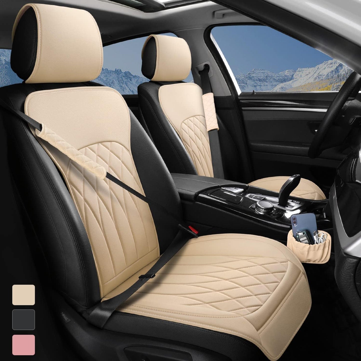 Waterproof Leather Car Seat Covers - Ultimate Protection Kit
