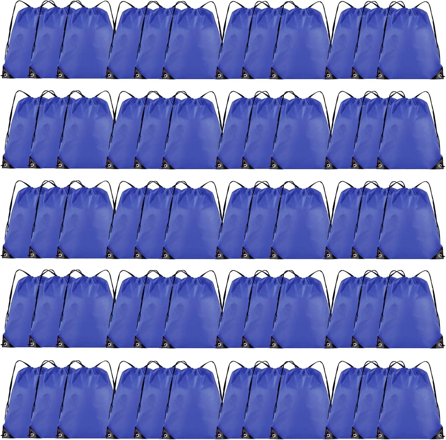 60 Pieces Drawstring Backpack Bulk Cinch Sackpack for Events