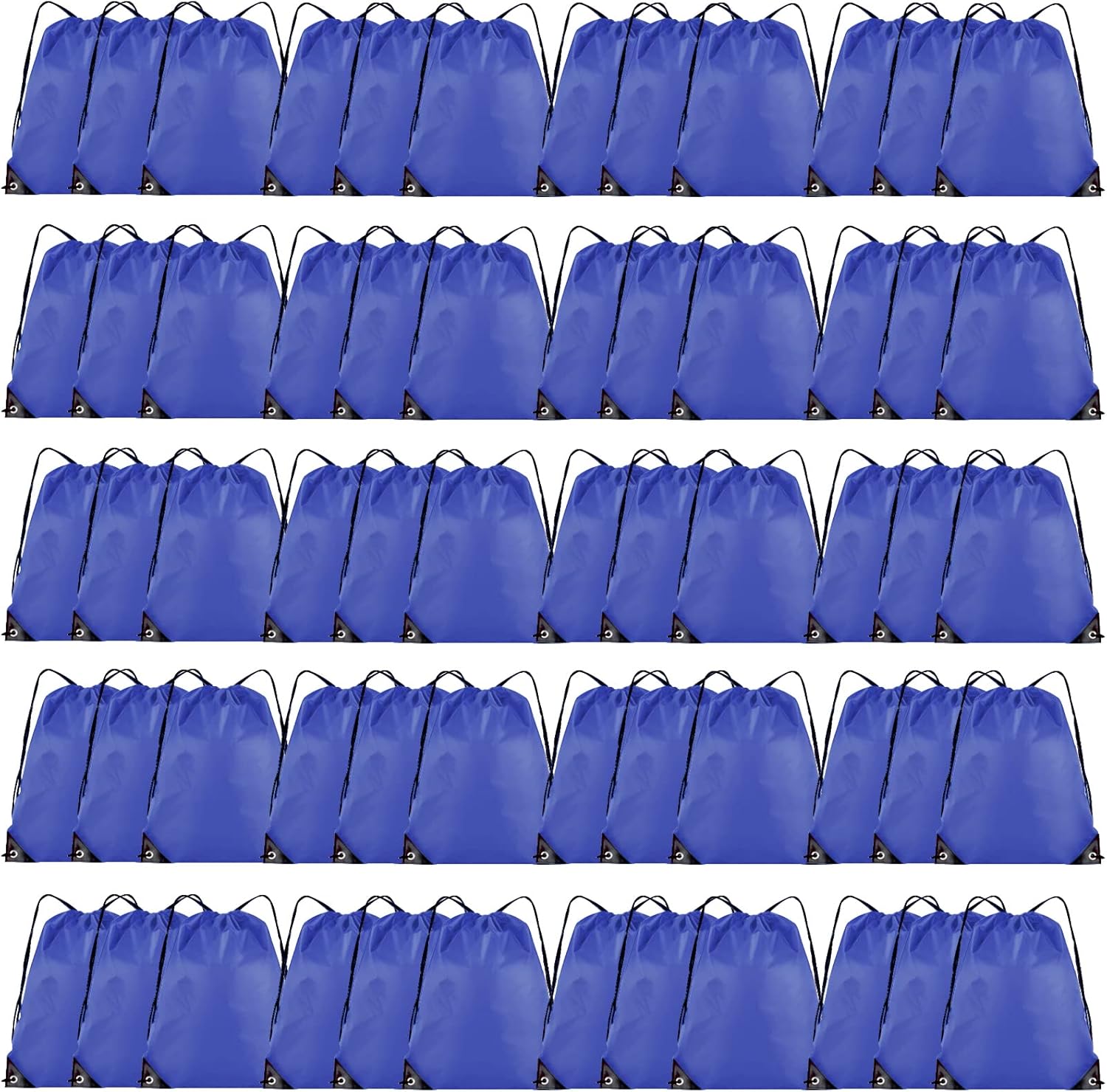 60 Pieces Drawstring Backpack Bulk Cinch Sackpack for Events
