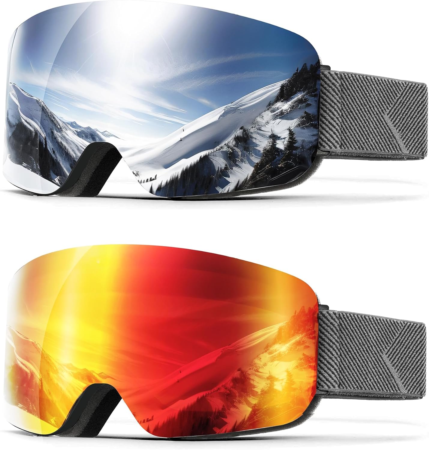 QALLY Anti-Fog Ski Goggles | UV Protection