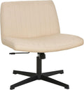 FDW Criss Cross Armless Swivel Desk Chair - Wide Soft Seat
