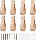 Stylish Leather Curtain Rod Holders - Set of 8