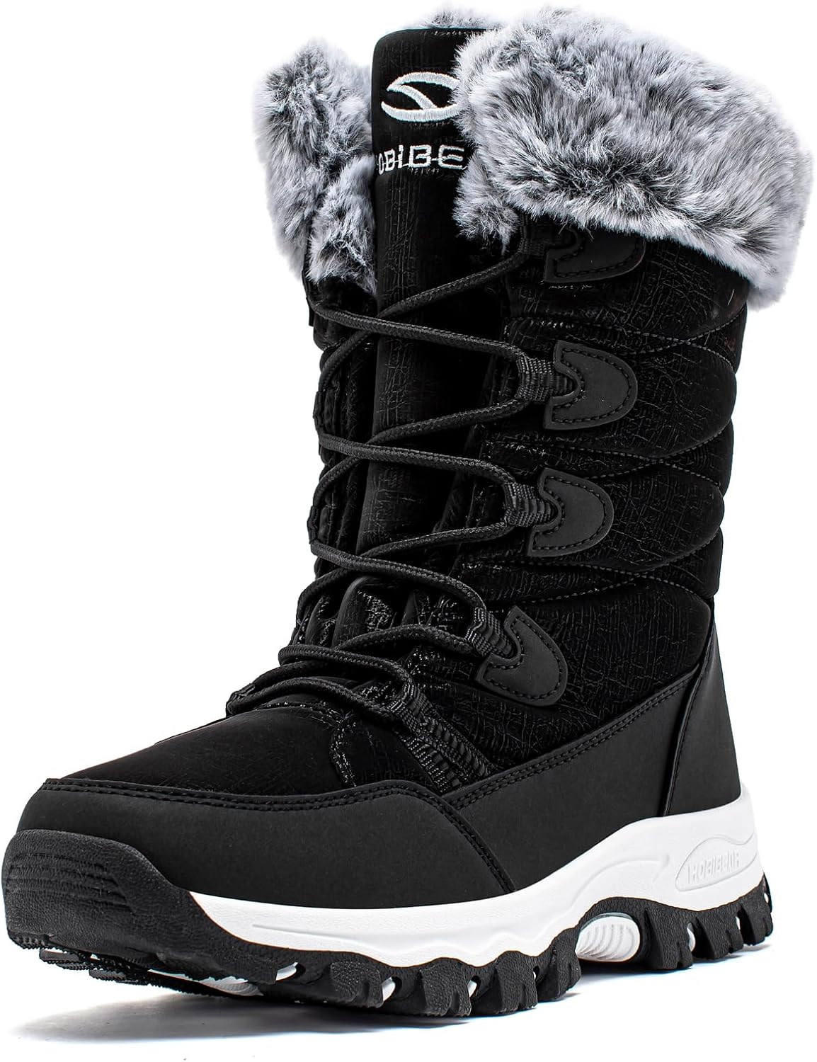 HOBIBEAR Kids Winter Snow Boots Waterproof Outdoor Warm Shoes