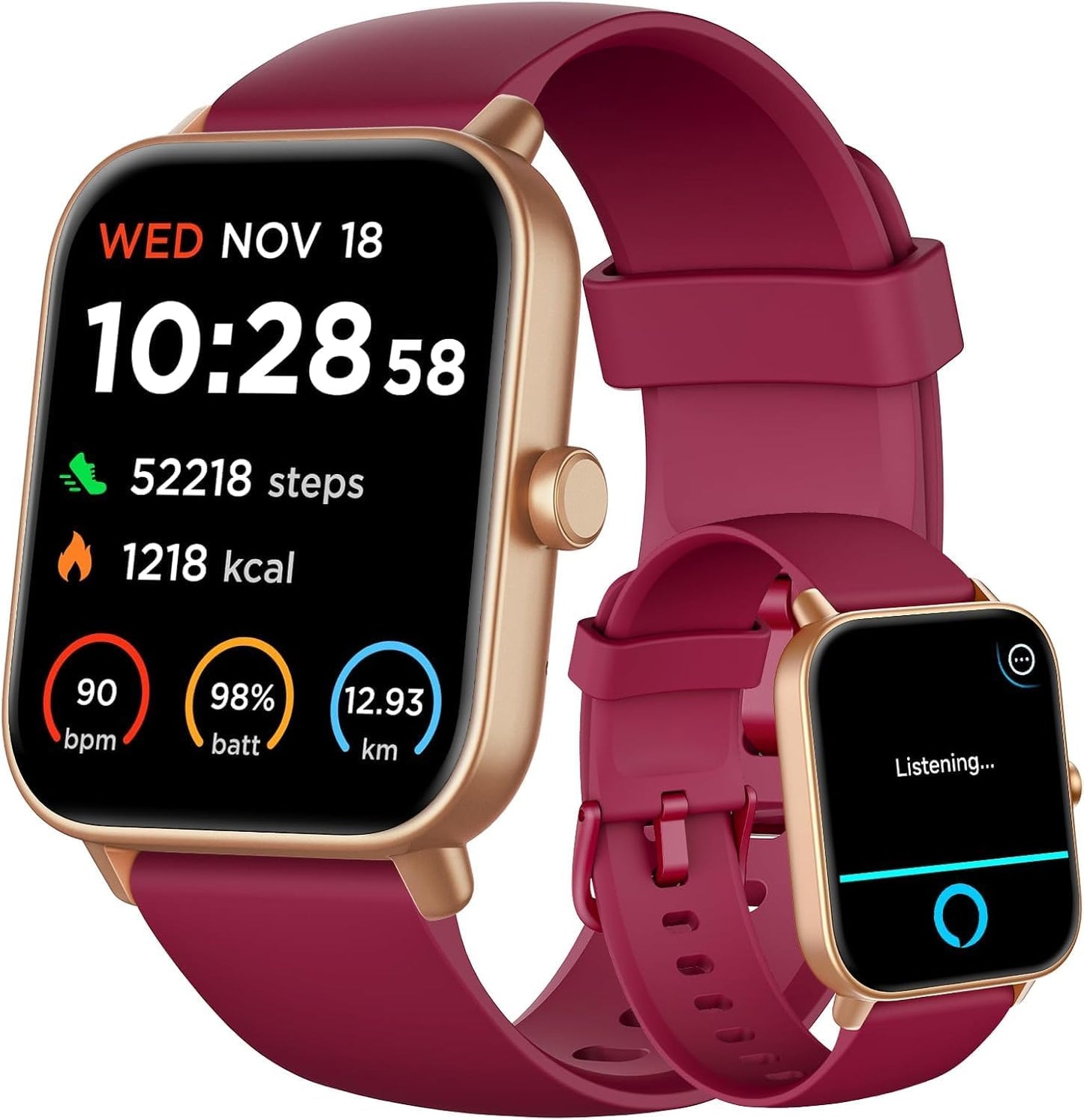 Gydom Smart Watch: Alexa, Heart Rate, SpO2, IP68