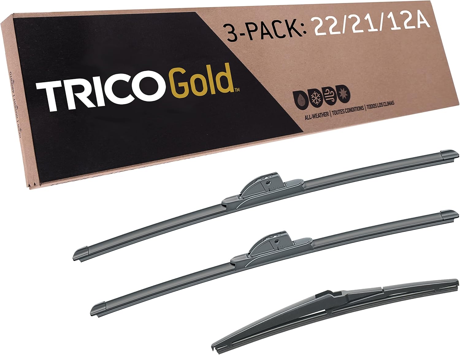 TRICO Gold 3-Piece All-Weather Wiper Blade Kit for Grand Cherokee