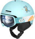 Kids Ski Helmet with Goggles - Shockproof Snow Helmet for Youth