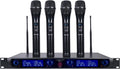 Sound Town 4 Channel UHF Wireless Microphone System - Rackable 4-Mic