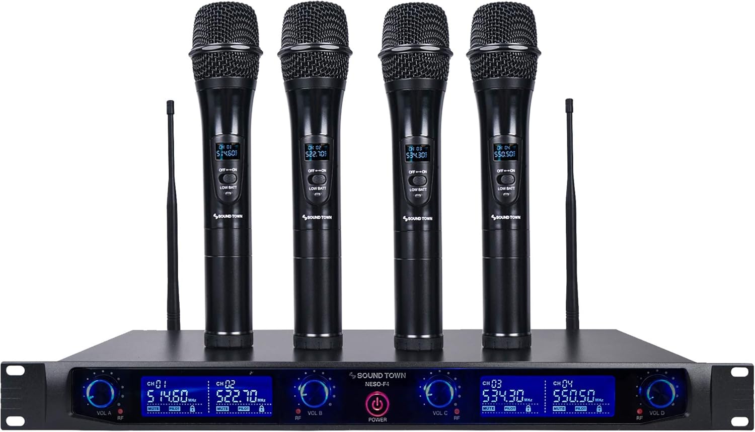 Professional UHF Wireless Microphone System for Events and Karaoke